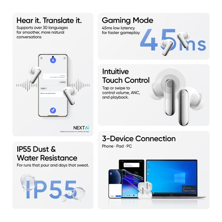 Realme Buds Air 8 Pro – ANC Wireless Earbuds